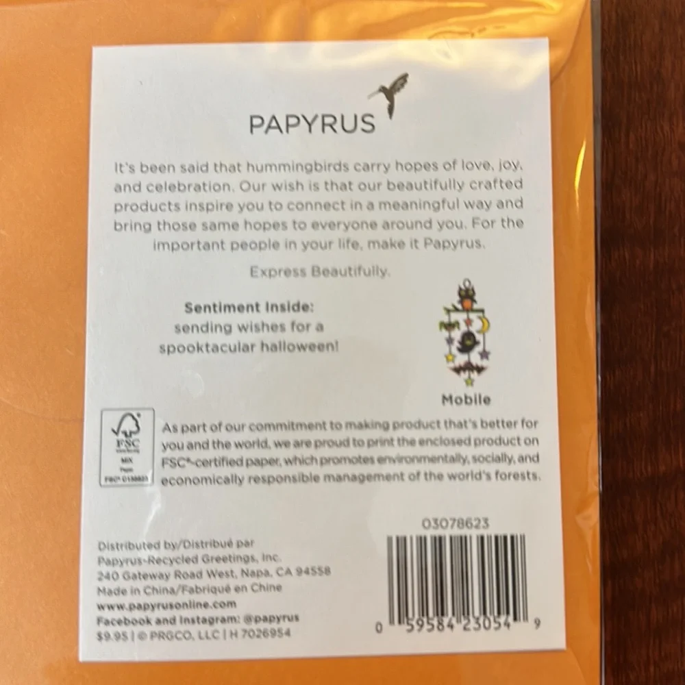 Papyrus Halloween Greeting Cards, bundle of 4 cards